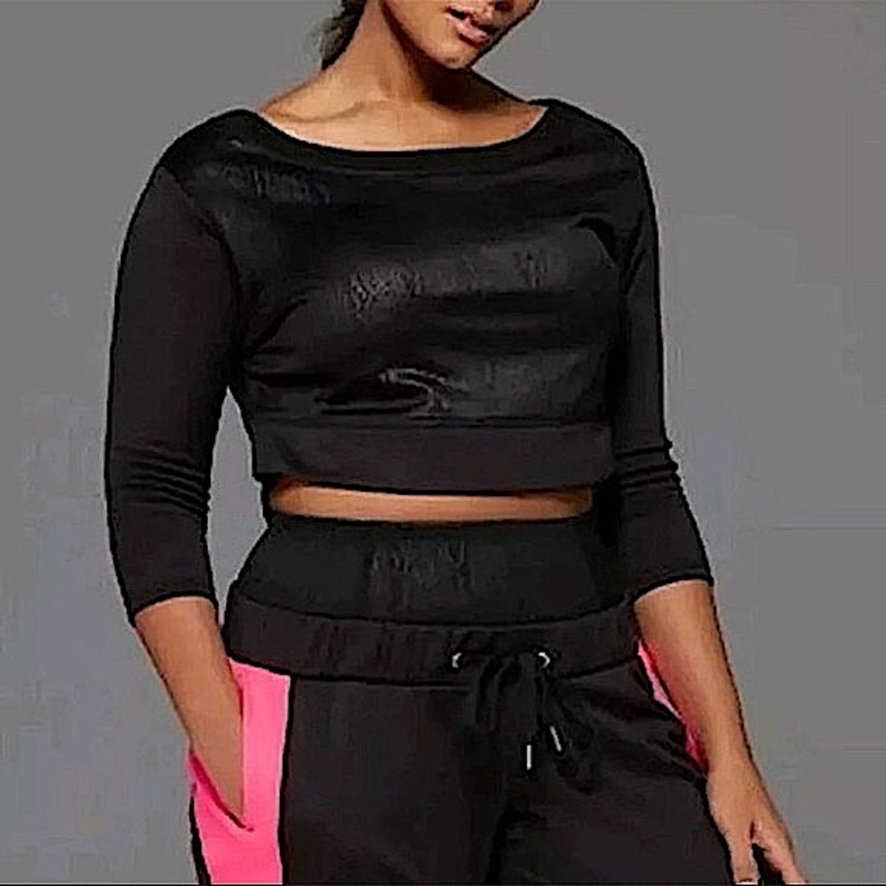 Sophie Theallet For Livi Active Python Crop Top